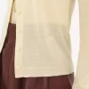 Taillierte Strickjacke mit U-Ausschnitt aus superfeinem Wollstrick Taillierte Strickjacke mit U-Ausschnitt aus superfeinem Wollstrick