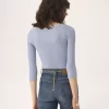 Taillierter Cardigan aus Baumwolle mit U-Ausschnitt Taillierter Cardigan aus Baumwolle mit U-Ausschnitt
