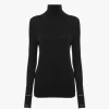 Taillierter Rollkragenpullover aus Wollstrick