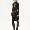 Taillierter Rollkragenpullover aus Wollstrick