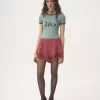 Tailliertes Logo-T-Shirt aus Baumwoll-Mix-Jersey Tailliertes Logo-T-Shirt aus Baumwoll-Mix-Jersey