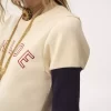 Tailliertes Logo-T-Shirt aus Flamé-Baumwolle Tailliertes Logo-T-Shirt aus Flamé-Baumwolle