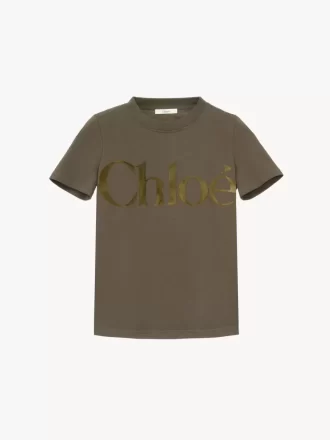 Tailliertes T-Shirt aus Baumwolljersey
