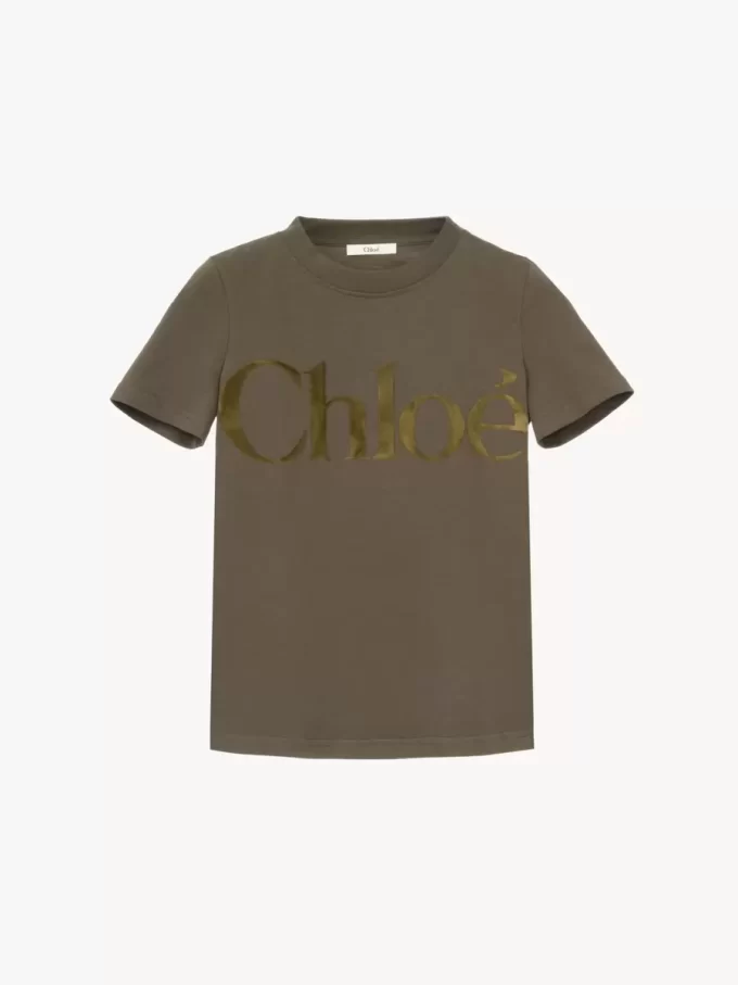 Tailliertes T-Shirt aus Baumwolljersey Tailliertes T-Shirt aus Baumwolljersey