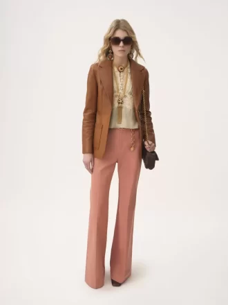 Tailored-Jacke aus Leder