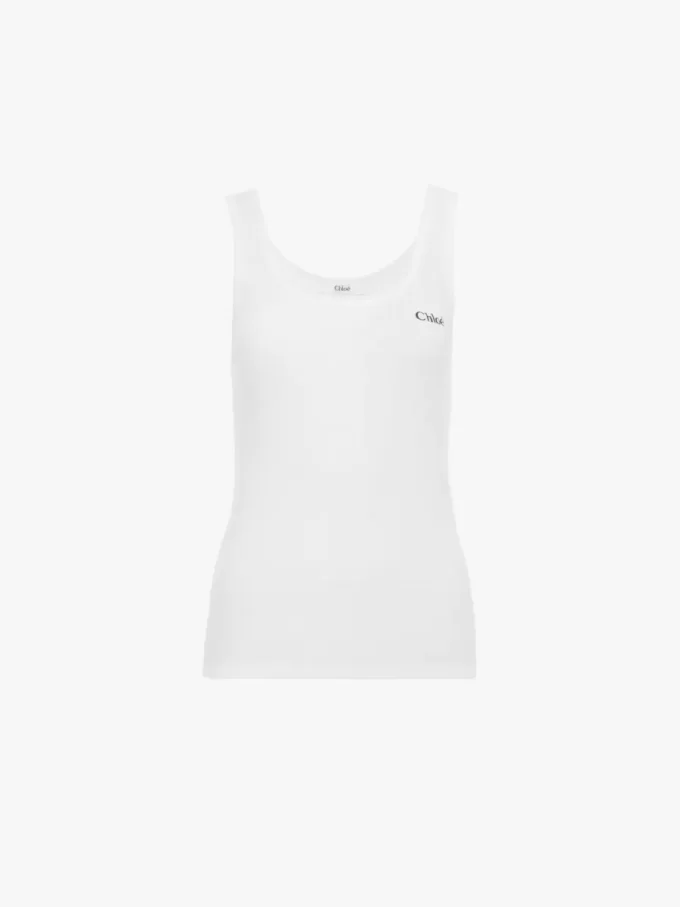 Tanktop aus Jersey mit Logo Tanktop aus Jersey mit Logo