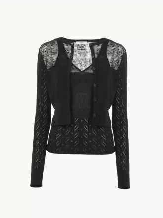 Twinset aus Baumwollstrick
