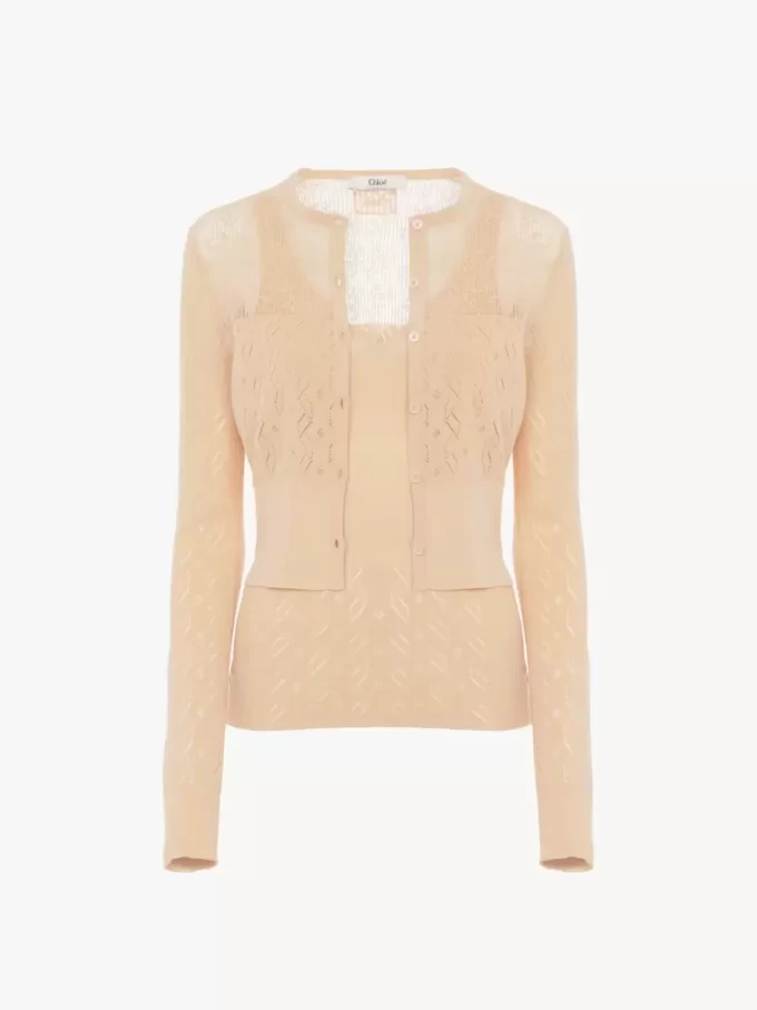 Twinset aus Baumwollstrick Twinset aus Baumwollstrick