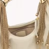 Twisted Shell Hobo-Tasche aus glänzendem Leder Twisted Shell Hobo-Tasche aus glänzendem Leder