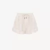 Umschlag-Shorts aus Baumwolle mit Kordelzug Umschlag-Shorts aus Baumwolle mit Kordelzug