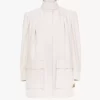 Utility-Jacke mit hohem Kragen aus Baumwoll-Canvas