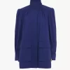 Utility-Jacke mit hohem Kragen aus Baumwoll-Canvas