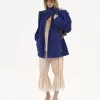 Utility-Jacke mit hohem Kragen aus Baumwoll-Canvas