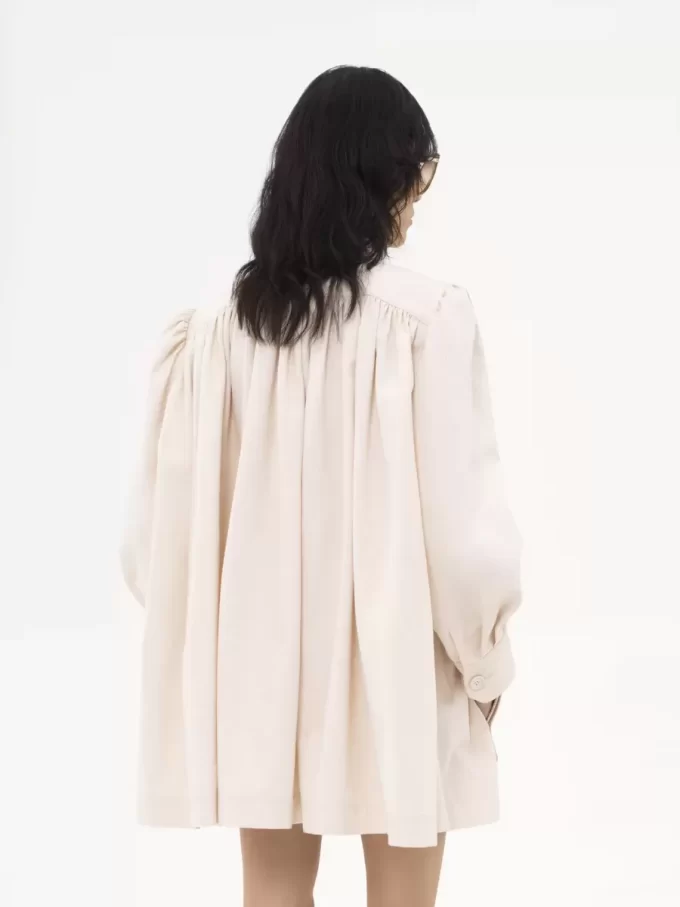 Utility-Jacke mit hohem Kragen aus Baumwoll-Canvas