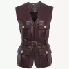 Utility-Weste aus Leder