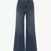 Verkürzte Bootcut-Jeans aus Denim Verkürzte Bootcut-Jeans aus Denim