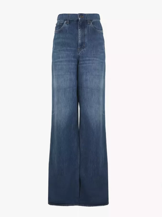 Weite Jeans aus Denim Weite Jeans aus Denim