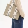 Woody Tragetasche aus Leinen und Leder Woody Tragetasche aus Leinen und Leder