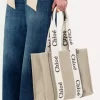 Woody Tragetasche aus Leinen und Leder Woody Tragetasche aus Leinen und Leder