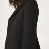 Zweireihige taillierte Jacke aus Jacquard-Wollmischung Zweireihige taillierte Jacke aus Jacquard-Wollmischung