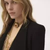 Zweireihige Tailored-Jacke aus Wollbouclette Zweireihige Tailored-Jacke aus Wollbouclette