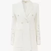 Zweireihiges Tailoring-Sakko aus Baumwoll-Mix
